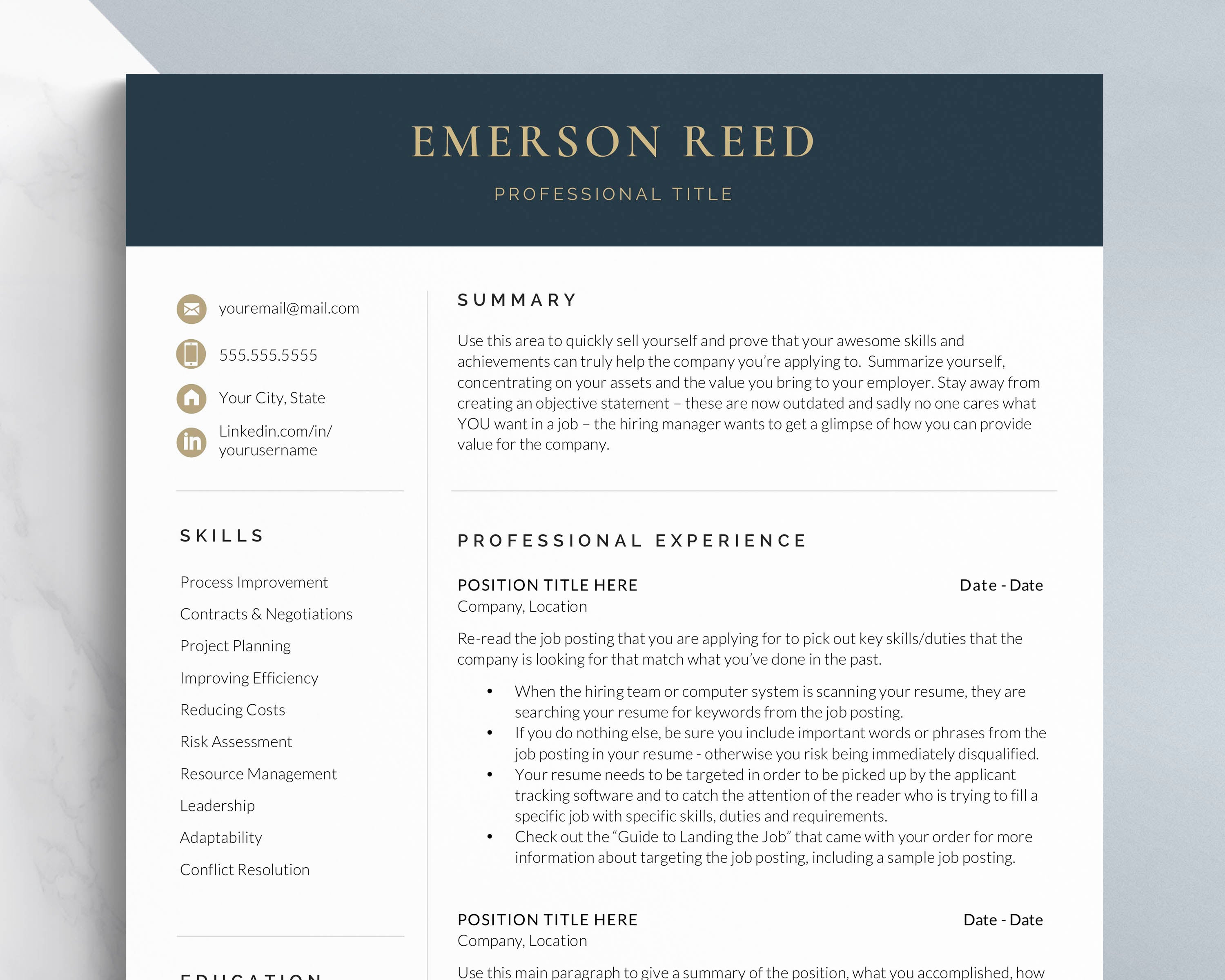 Pages Resume Templates