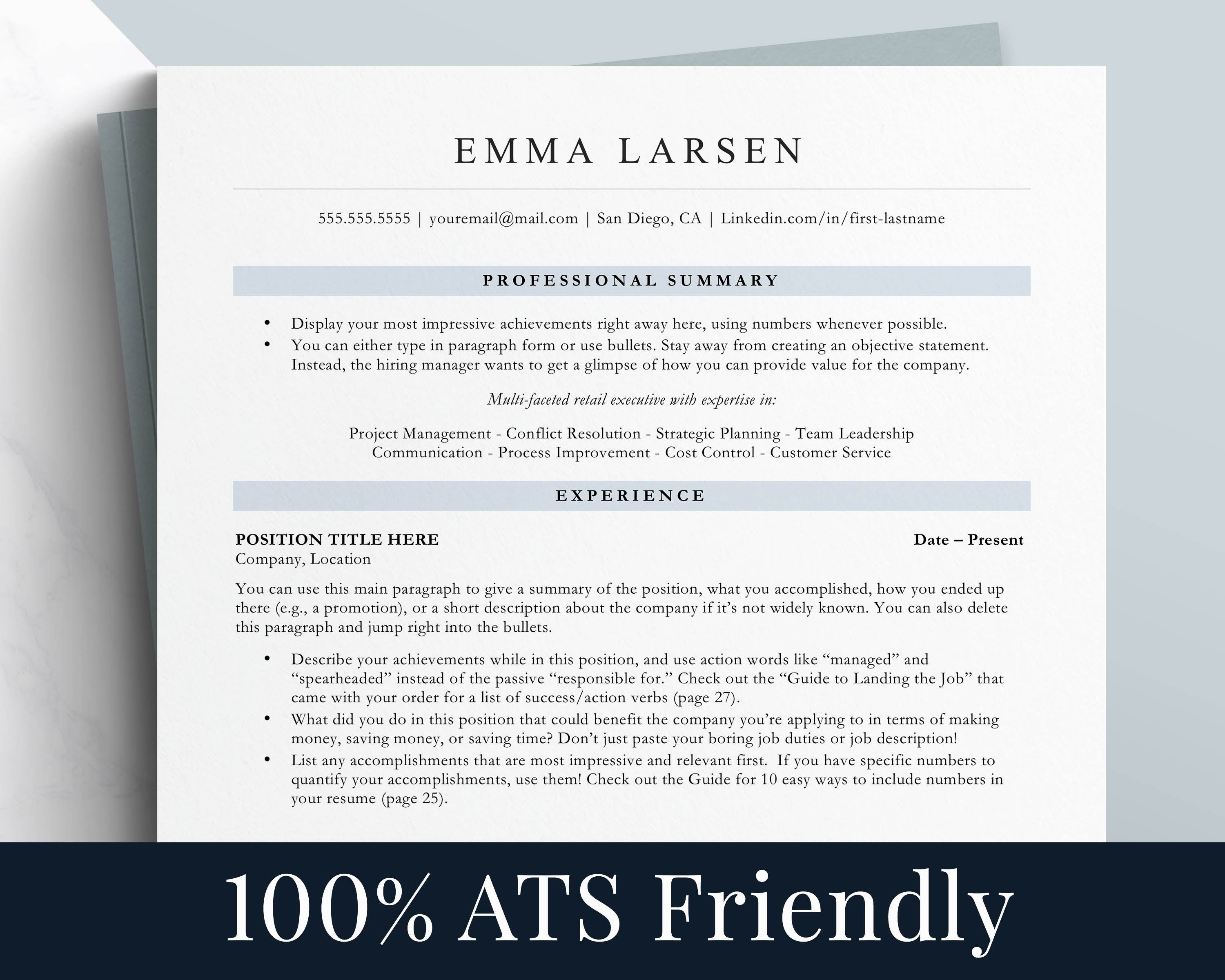 ATS Friendly Resume Templates for Google Docs and Word