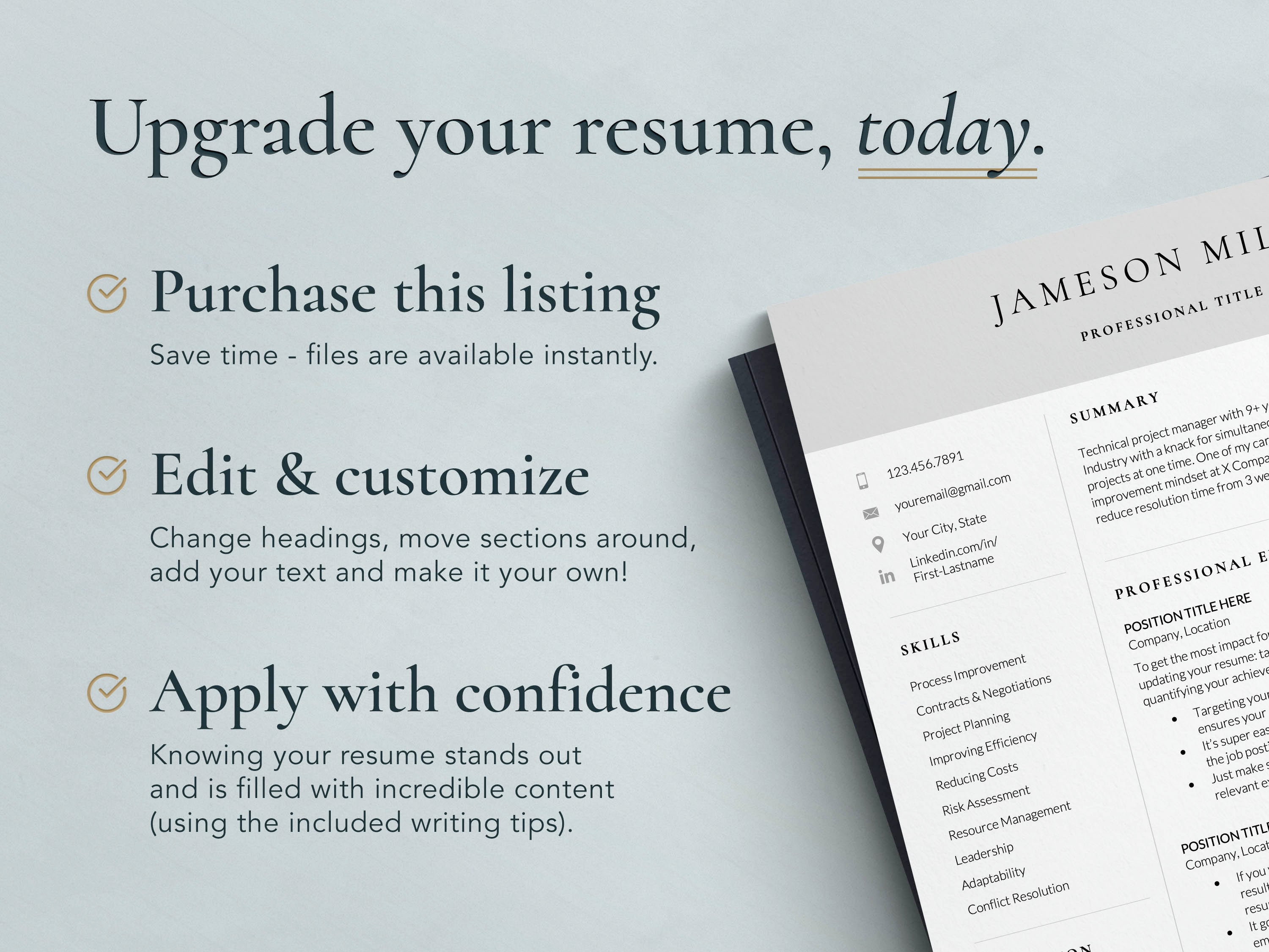 two column resume template word google docs ats friendly