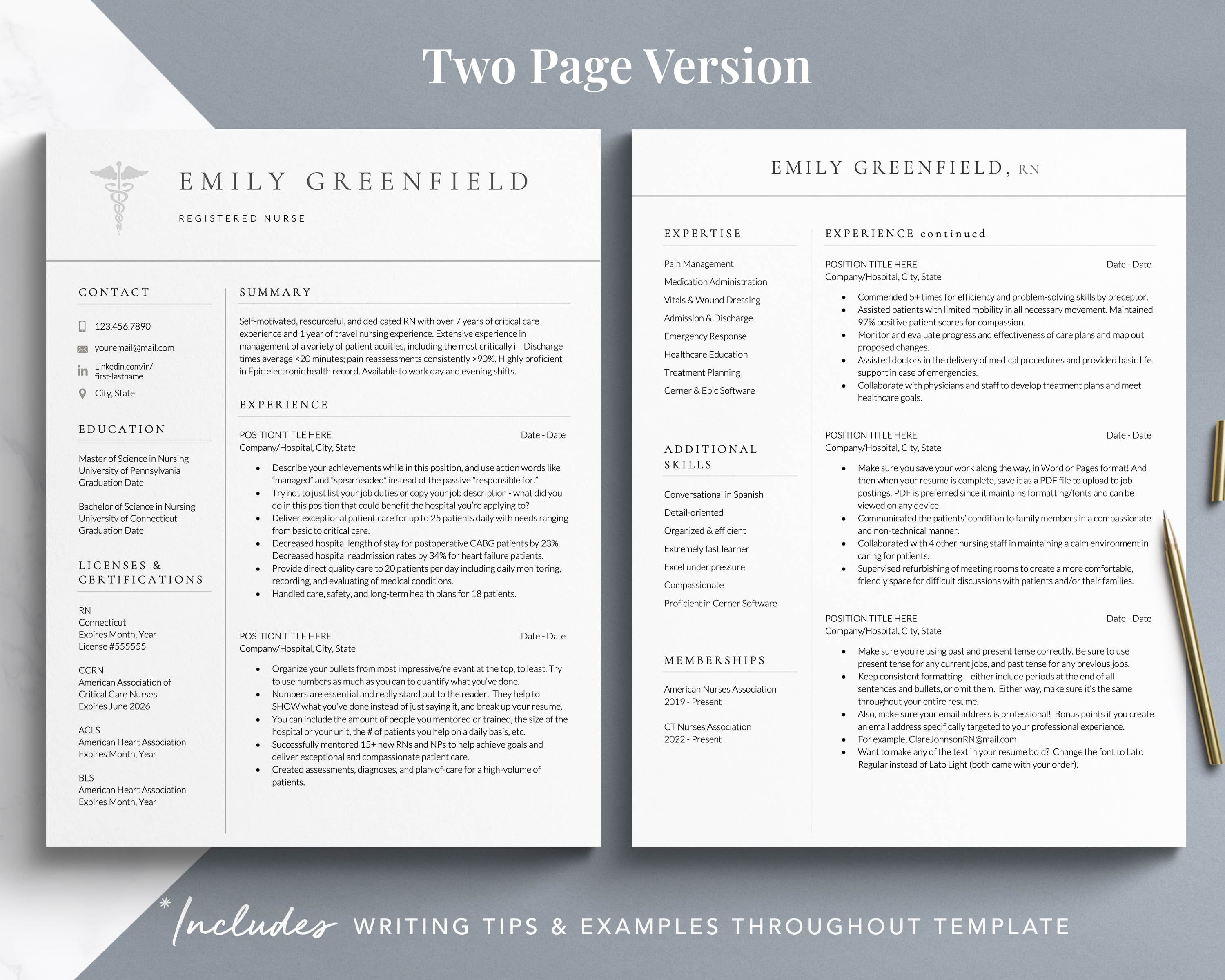 new graduate registered nurse resume template 