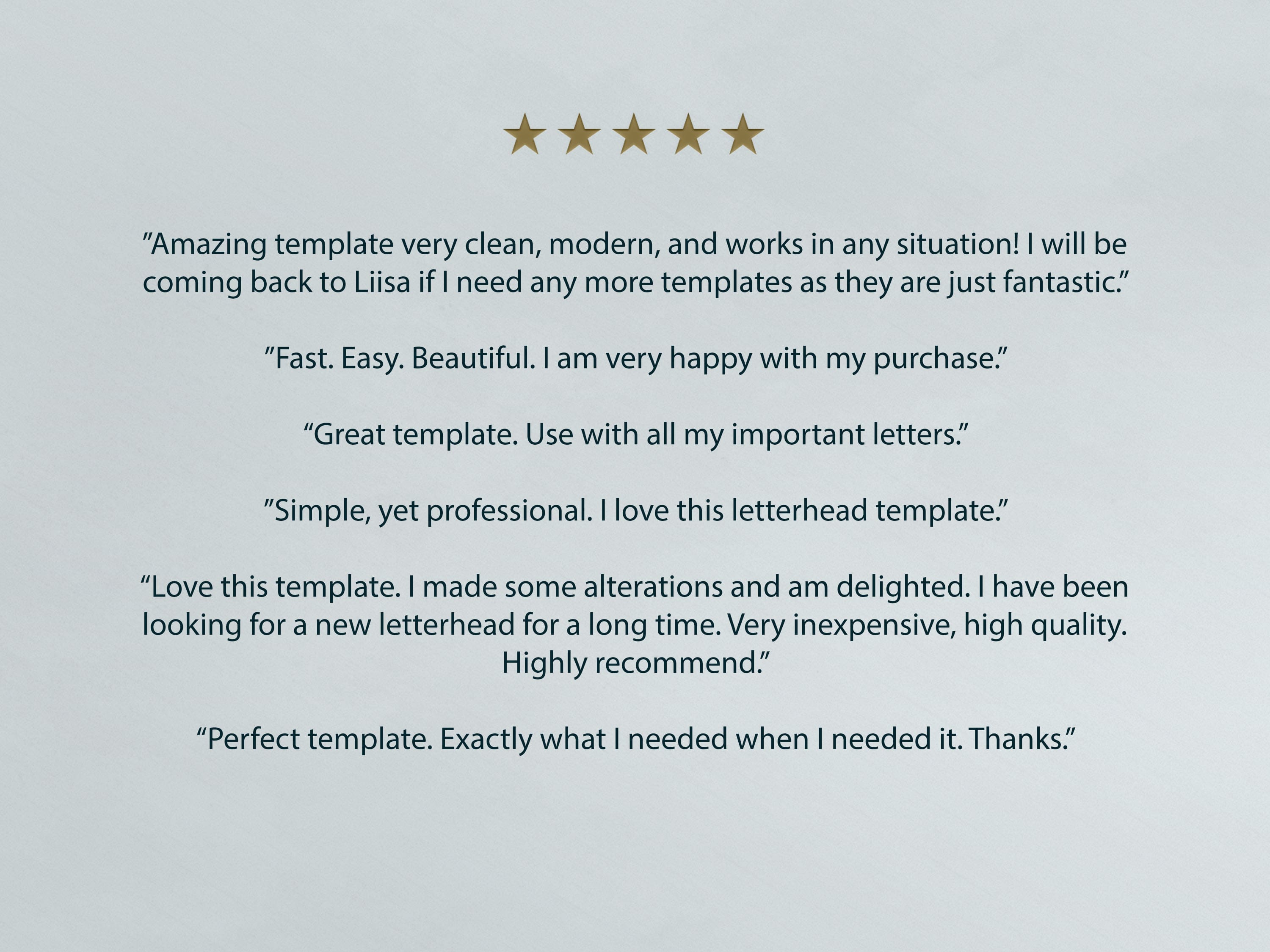 letterhead template reviews