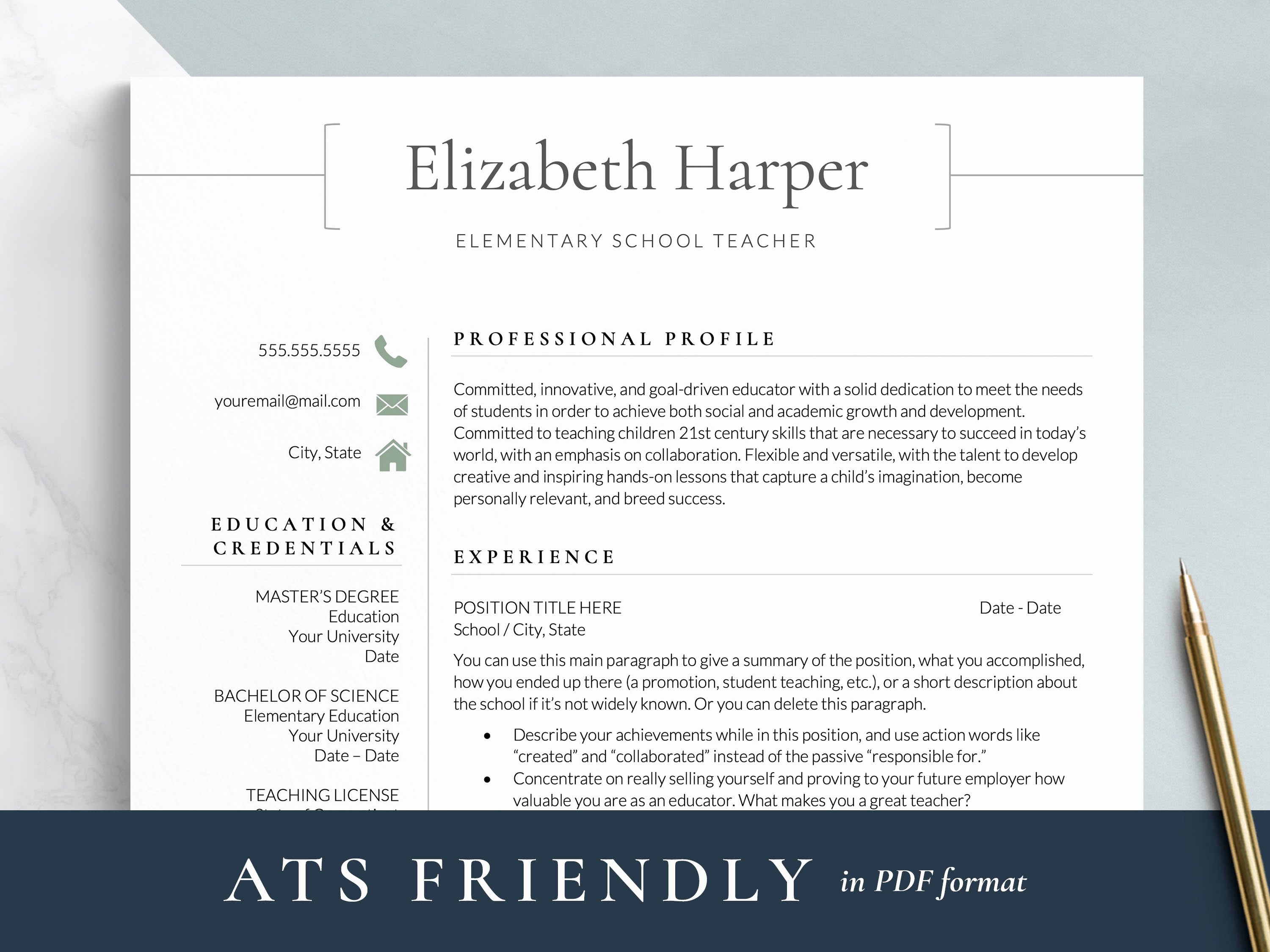 academic advisor resume template