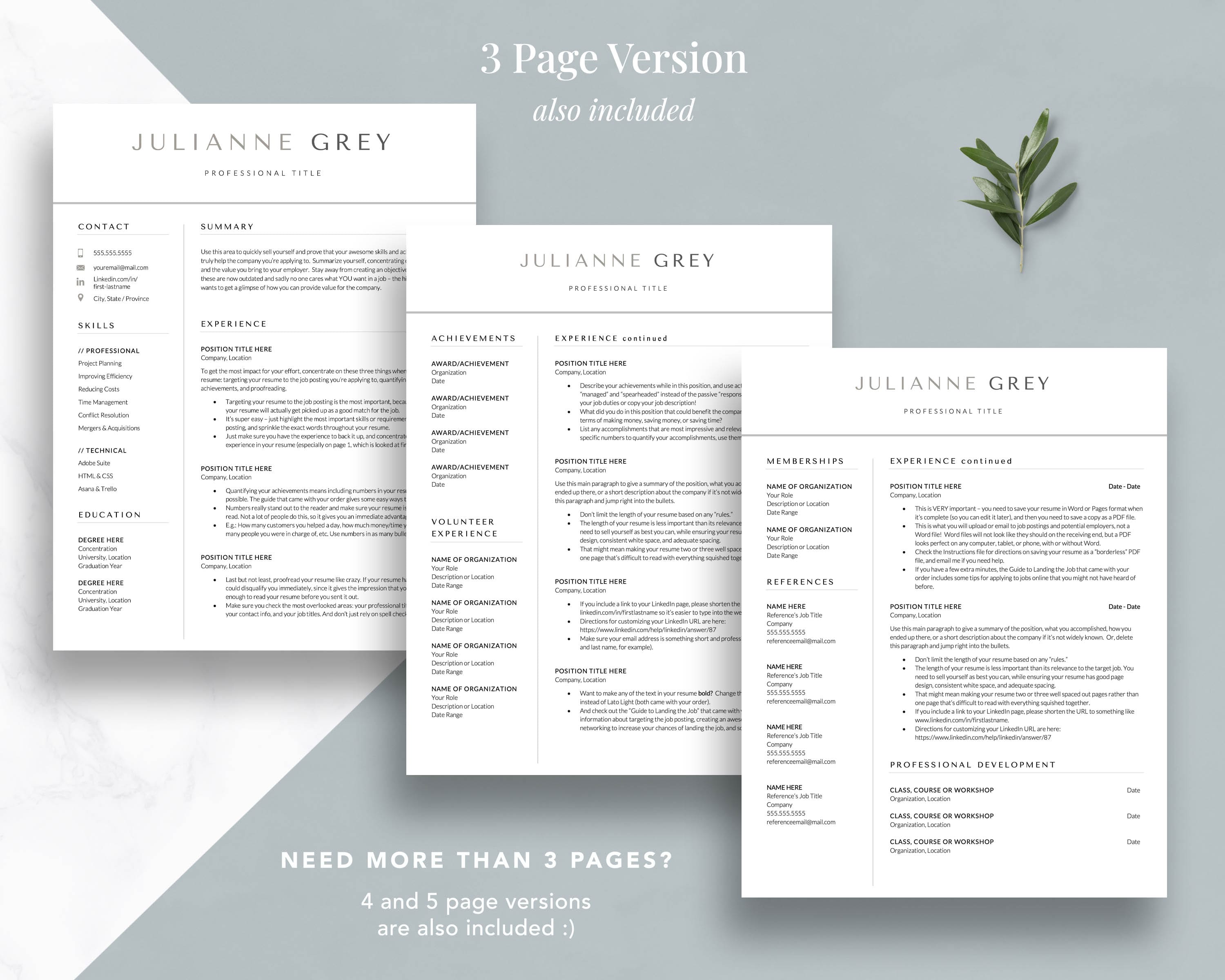 Best modern resume template for 2023