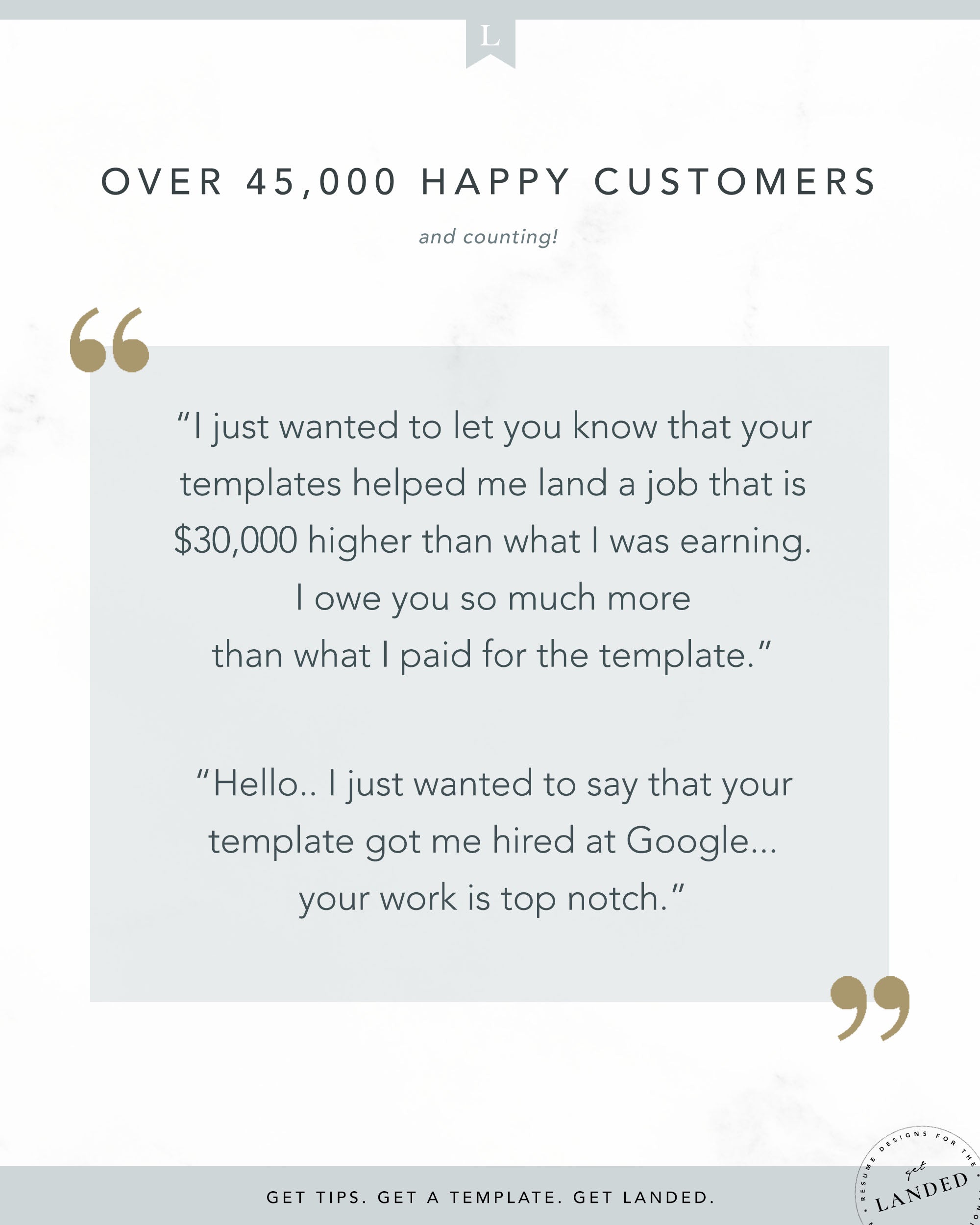 Resume Template with initials for Word and Pages | The Parker