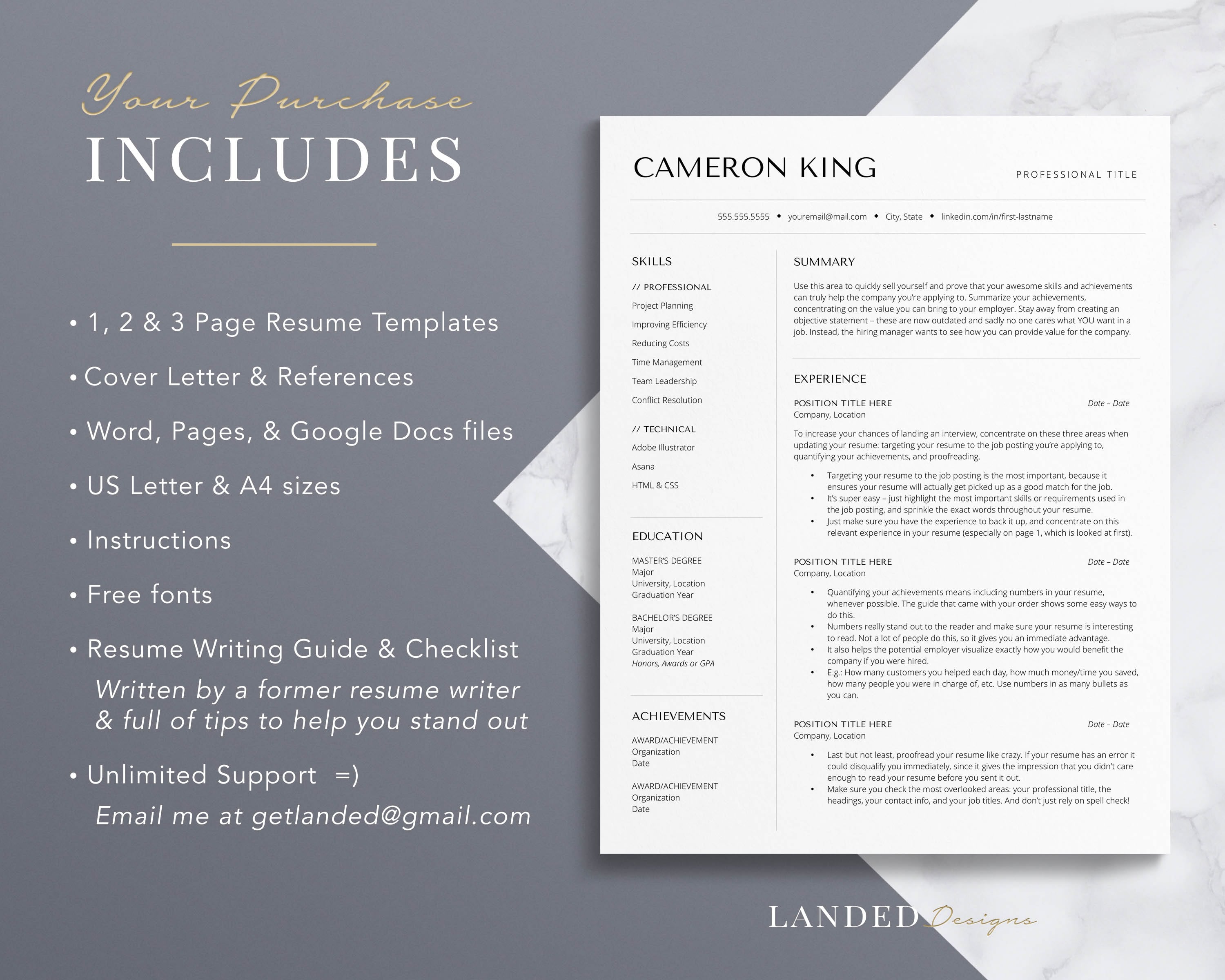 google docs cv resume template free