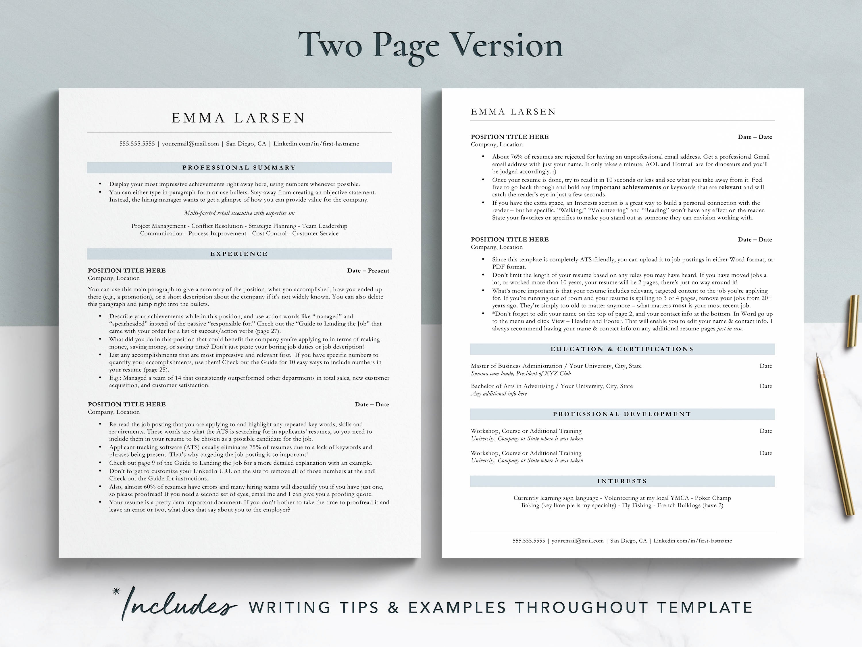 single column resume template word google docs pages