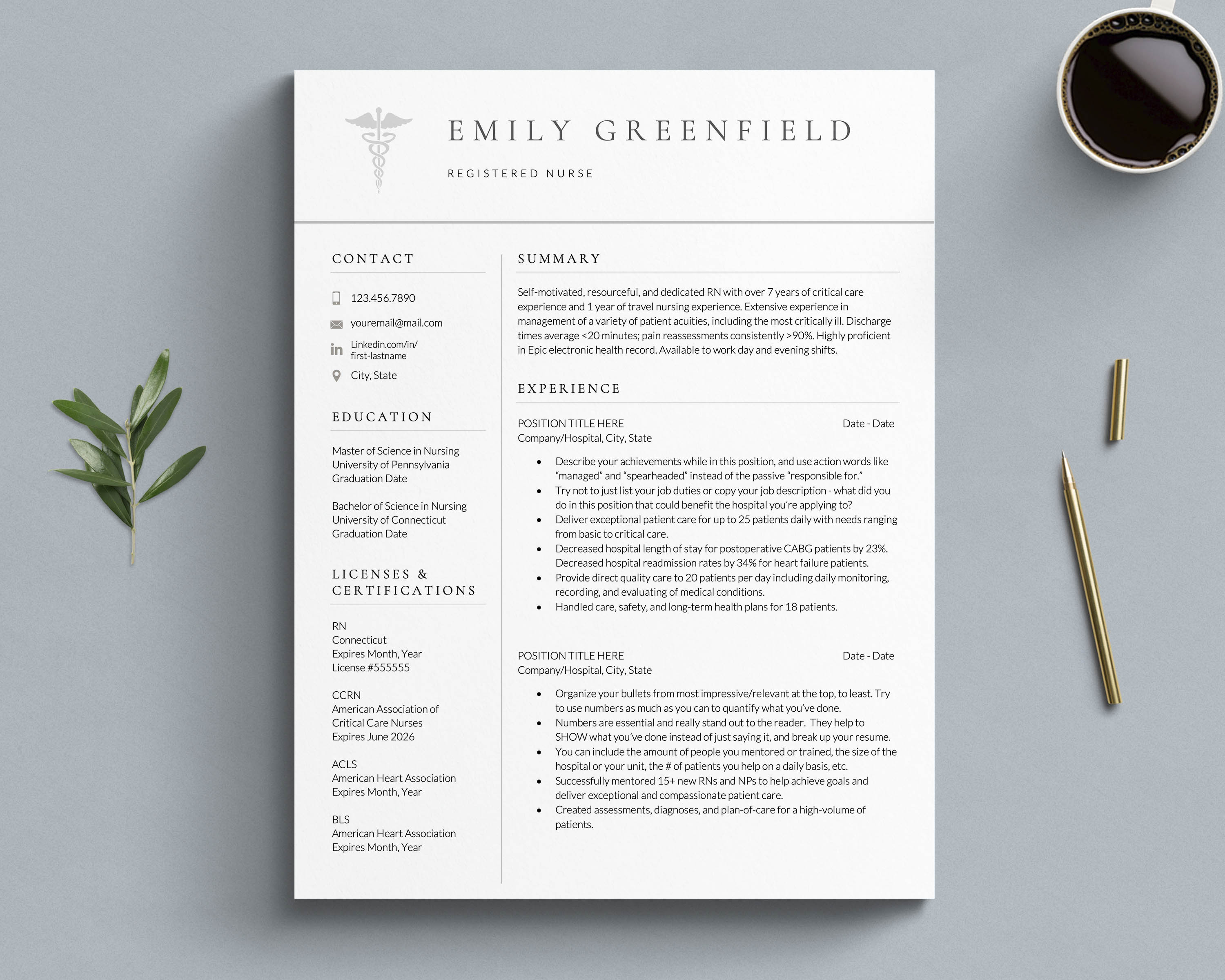 travel nurse resume template word google docs