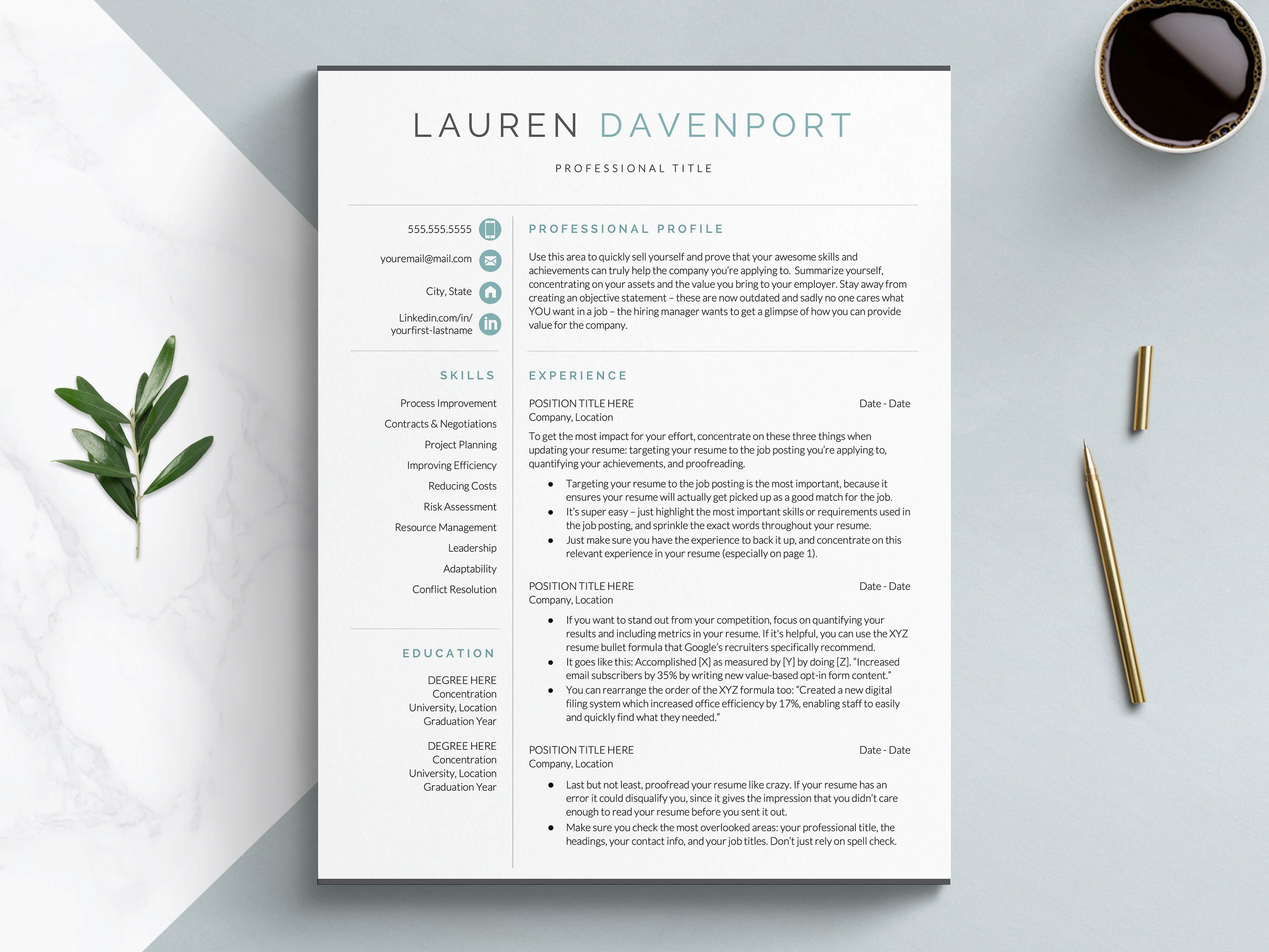 influencer marketing resume