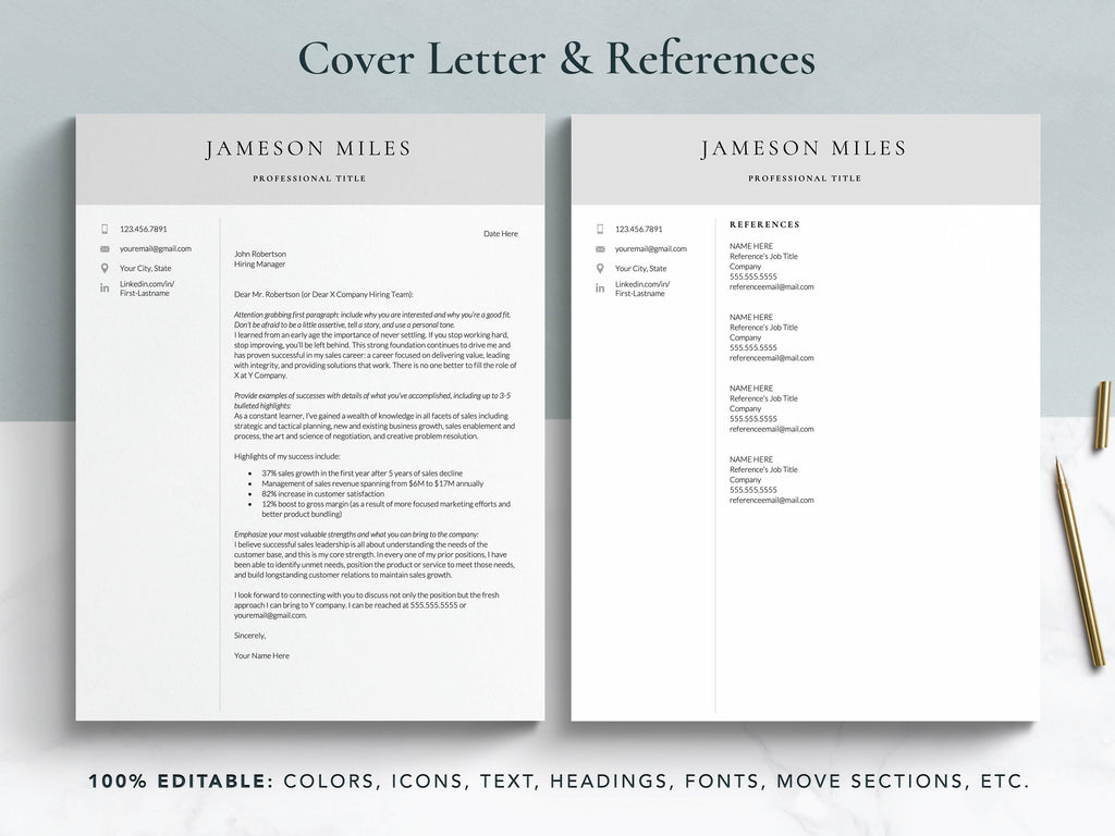 executive resume cover letter