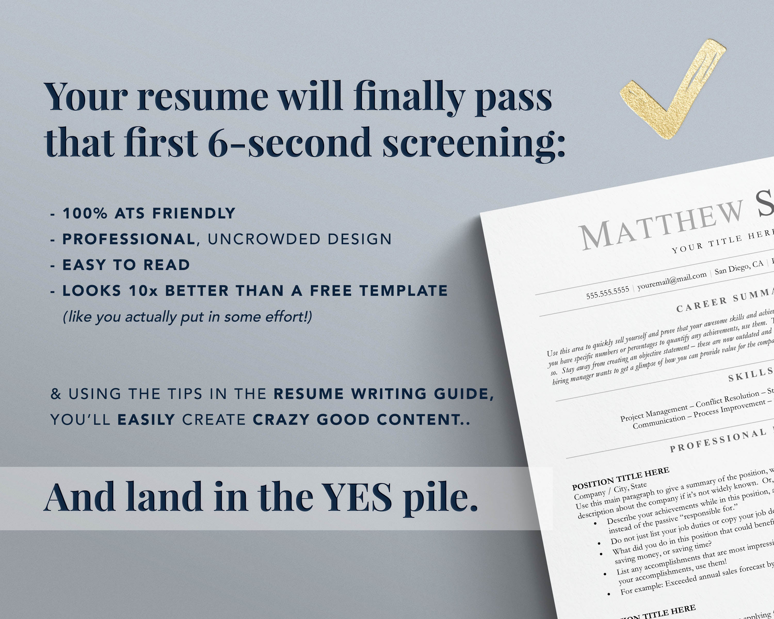 how to pass the ATS 6 second screening