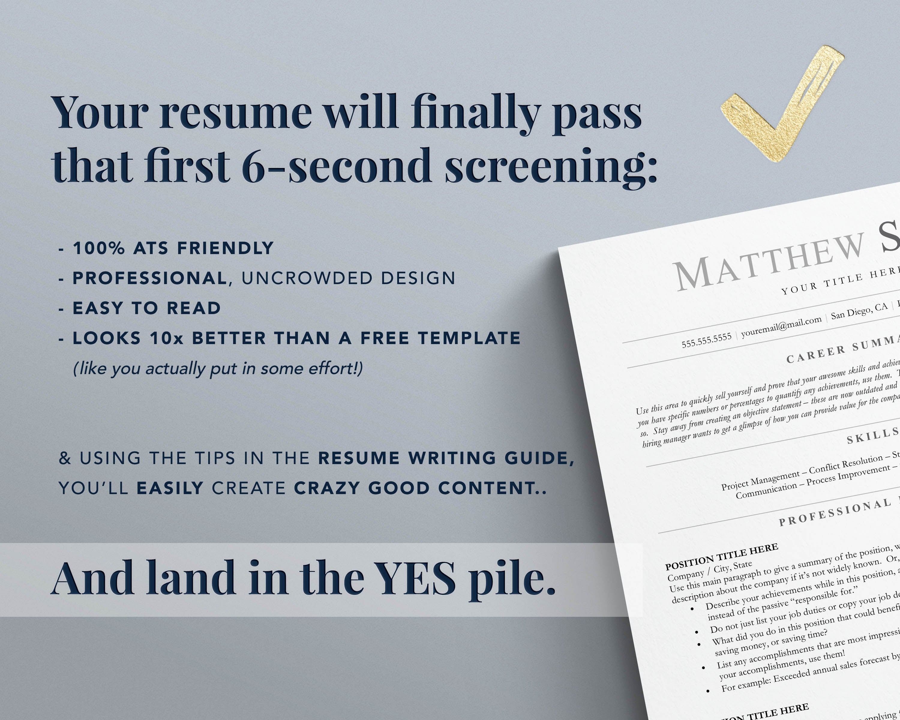 how to pass the ATS 6 second screening