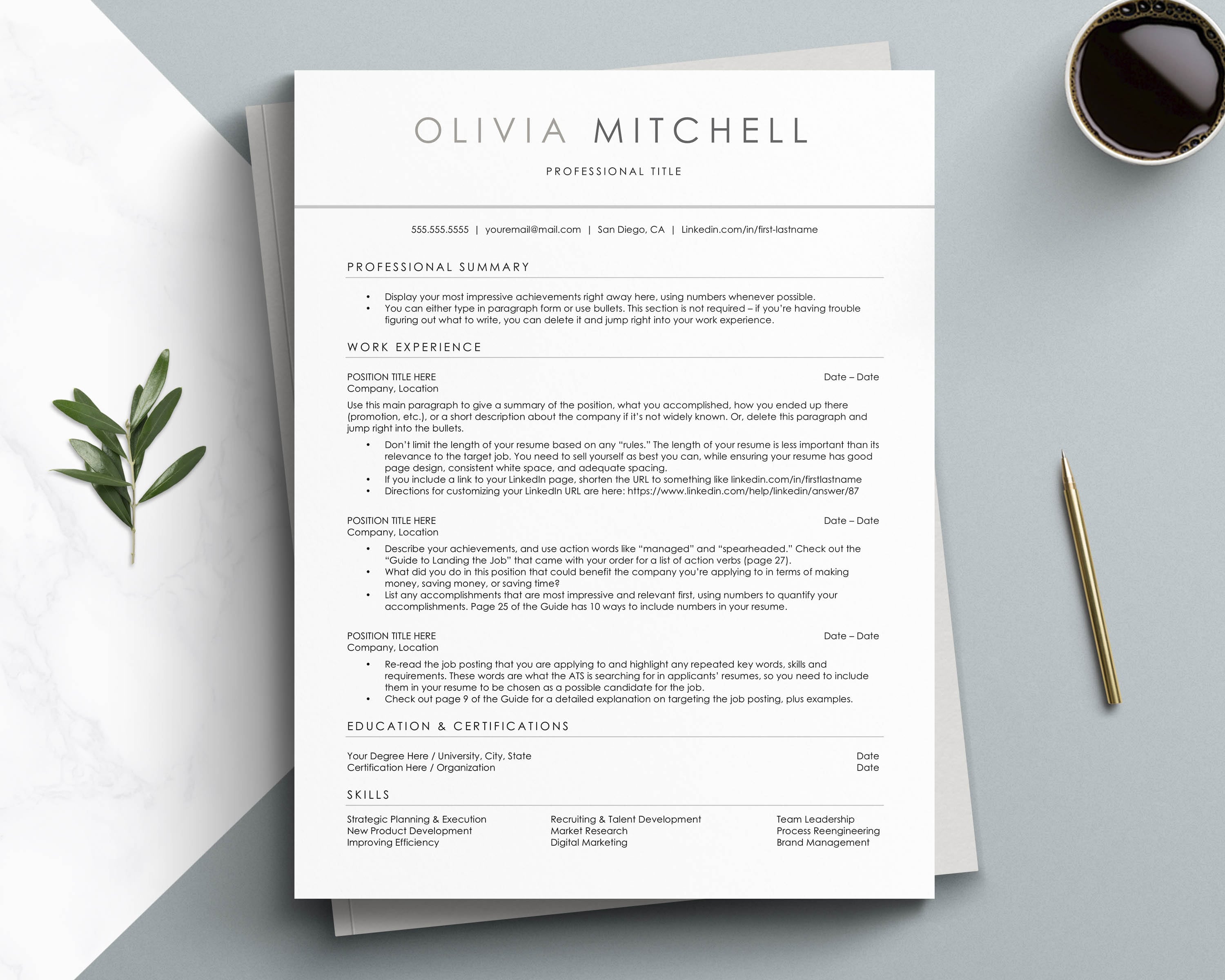 Simple CV Format for Freshers