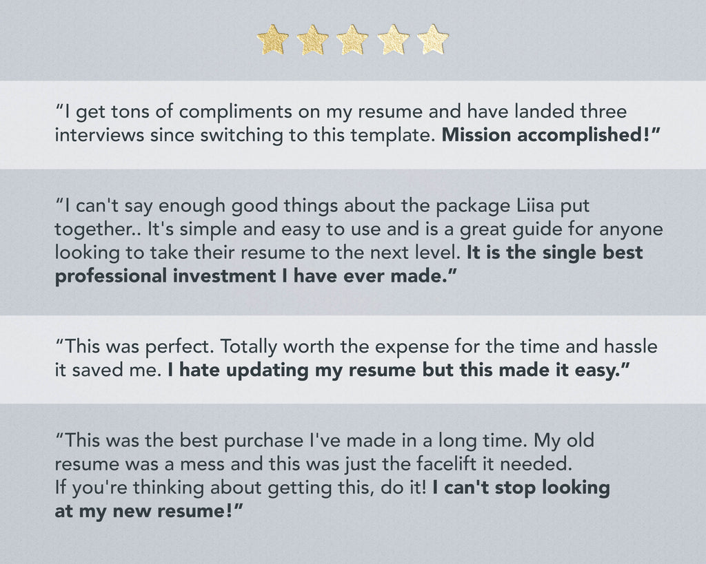 get landed resume template reviews
