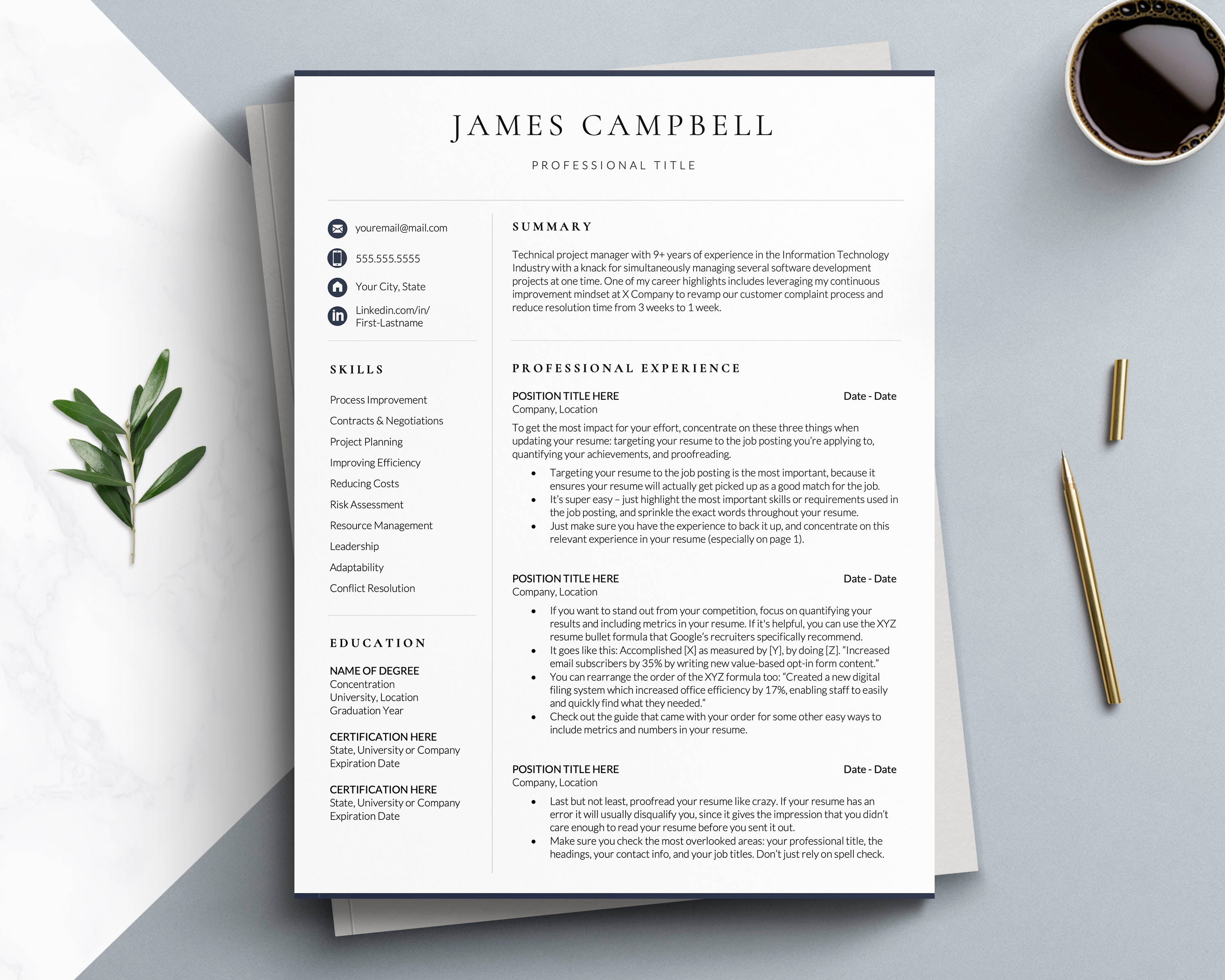 Business analyst resume template, sales executive resume